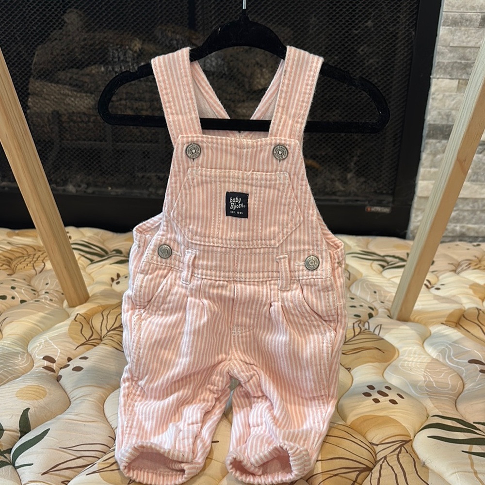 OshKosh B'gosh Pink Stripped Overalls